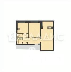 2-к квартира, вторичка, 52м2, 3/9 этаж