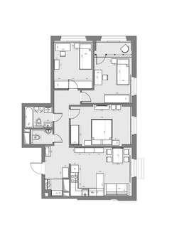3-к квартира, сданный дом, 78м2, 15/22 этаж