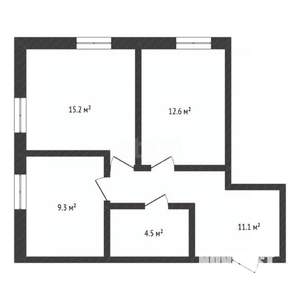 2-к квартира, вторичка, 54м2, 21/25 этаж