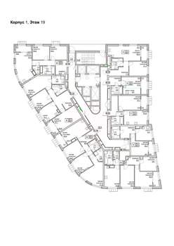 1-к квартира, вторичка, 46м2, 19/24 этаж