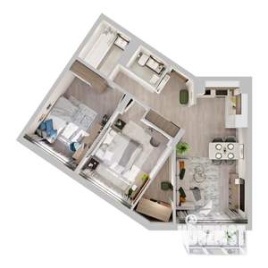 2-к квартира, вторичка, 64м2, 10/10 этаж