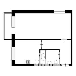 1-к квартира, вторичка, 34м2, 3/5 этаж