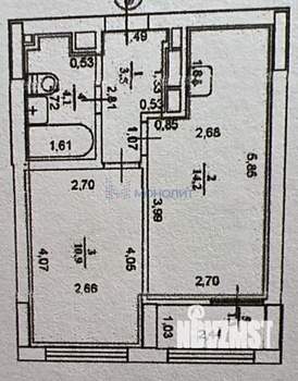 1-к квартира, вторичка, 35м2, 19/22 этаж