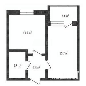 1-к квартира, вторичка, 38м2, 18/25 этаж