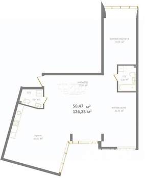 3-к квартира, вторичка, 126м2, 2/12 этаж