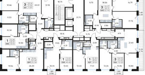 3-к квартира, вторичка, 83м2, 7/13 этаж