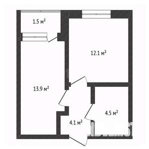 1-к квартира, вторичка, 37м2, 14/21 этаж