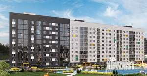 1-к квартира, строящийся дом, 35м2, 10/10 этаж