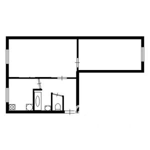 2-к квартира, вторичка, 45м2, 1/9 этаж