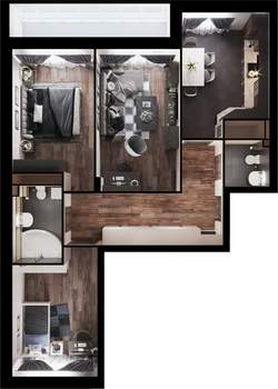 3-к квартира, вторичка, 80м2, 1/19 этаж