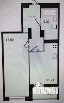 1-к квартира, вторичка, 45м2, 22/23 этаж