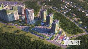 1-к квартира, строящийся дом, 53м2, 14/17 этаж