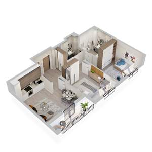 2-к квартира, вторичка, 61м2, 10/10 этаж