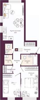 2-к квартира, вторичка, 63м2, 11/19 этаж