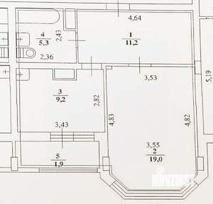 1-к квартира, вторичка, 47м2, 9/17 этаж