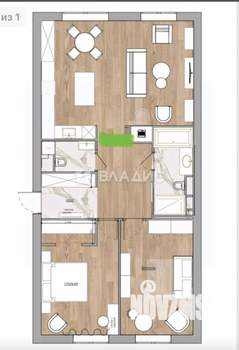 3-к квартира, вторичка, 94м2, 3/5 этаж