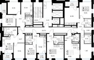 1-к квартира, вторичка, 39м2, 22/30 этаж