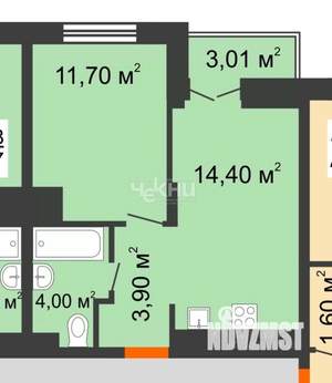 1-к квартира, вторичка, 34м2, 11/23 этаж