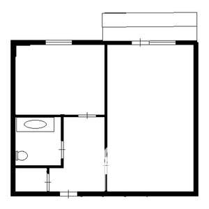 1-к квартира, вторичка, 28м2, 1/9 этаж