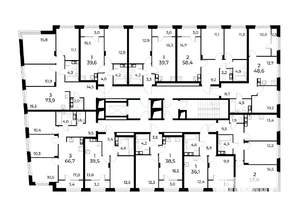 2-к квартира, сданный дом, 58м2, 7/8 этаж