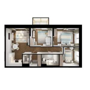 3-к квартира, вторичка, 69м2, 6/25 этаж
