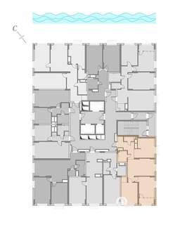 3-к квартира, строящийся дом, 69м2, 15/22 этаж