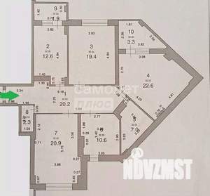 3-к квартира, вторичка, 121м2, 12/16 этаж