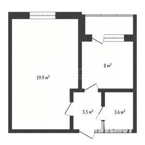 1-к квартира, вторичка, 36м2, 10/10 этаж