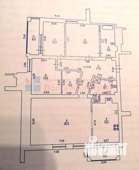 4-к квартира, вторичка, 150м2, 2/7 этаж