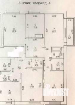 3-к квартира, вторичка, 77м2, 8/10 этаж
