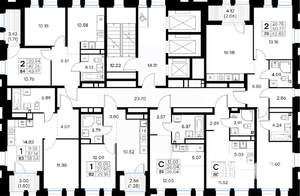 2-к квартира, вторичка, 63м2, 15/30 этаж