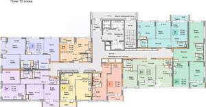 2-к квартира, вторичка, 54м2, 13/25 этаж