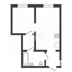 1-к квартира, вторичка, 35м2, 15/15 этаж