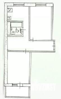 2-к квартира, вторичка, 45м2, 3/6 этаж