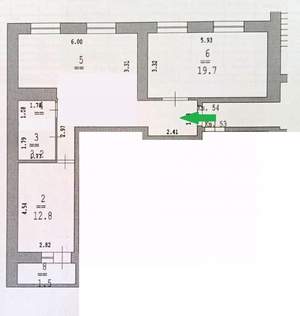 2-к квартира, вторичка, 70м2, 11/12 этаж