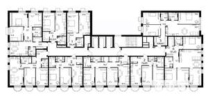 1-к квартира, вторичка, 53м2, 9/9 этаж