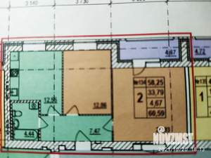 2-к квартира, вторичка, 61м2, 6/9 этаж