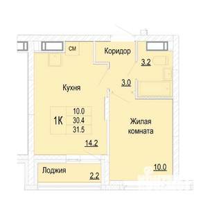 1-к квартира, вторичка, 32м2, 24/25 этаж