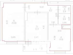 2-к квартира, вторичка, 65м2, 5/16 этаж