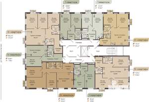 3-к квартира, строящийся дом, 80м2, 3/8 этаж