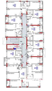 3-к квартира, сданный дом, 79м2, 2/4 этаж