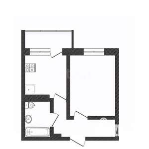 1-к квартира, вторичка, 40м2, 3/9 этаж