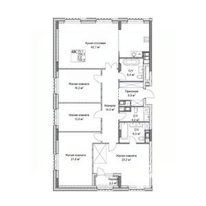 Студия квартира, вторичка, 154м2, 8/9 этаж