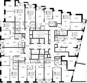 1-к квартира, вторичка, 58м2, 24/32 этаж