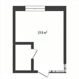 Студия квартира, вторичка, 20м2, 2/4 этаж