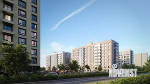 3-к квартира, строящийся дом, 72м2, 16/17 этаж