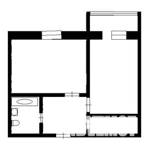 1-к квартира, вторичка, 29м2, 4/5 этаж