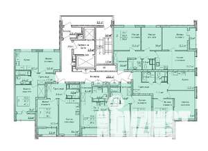 3-к квартира, строящийся дом, 67м2, 23/25 этаж