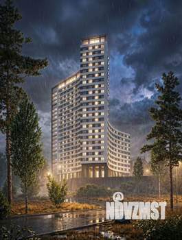 2-к квартира, строящийся дом, 65м2, 18/25 этаж