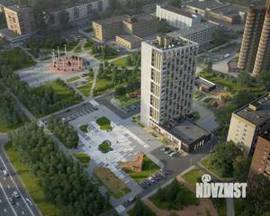 1-к квартира, строящийся дом, 39м2, 16/17 этаж